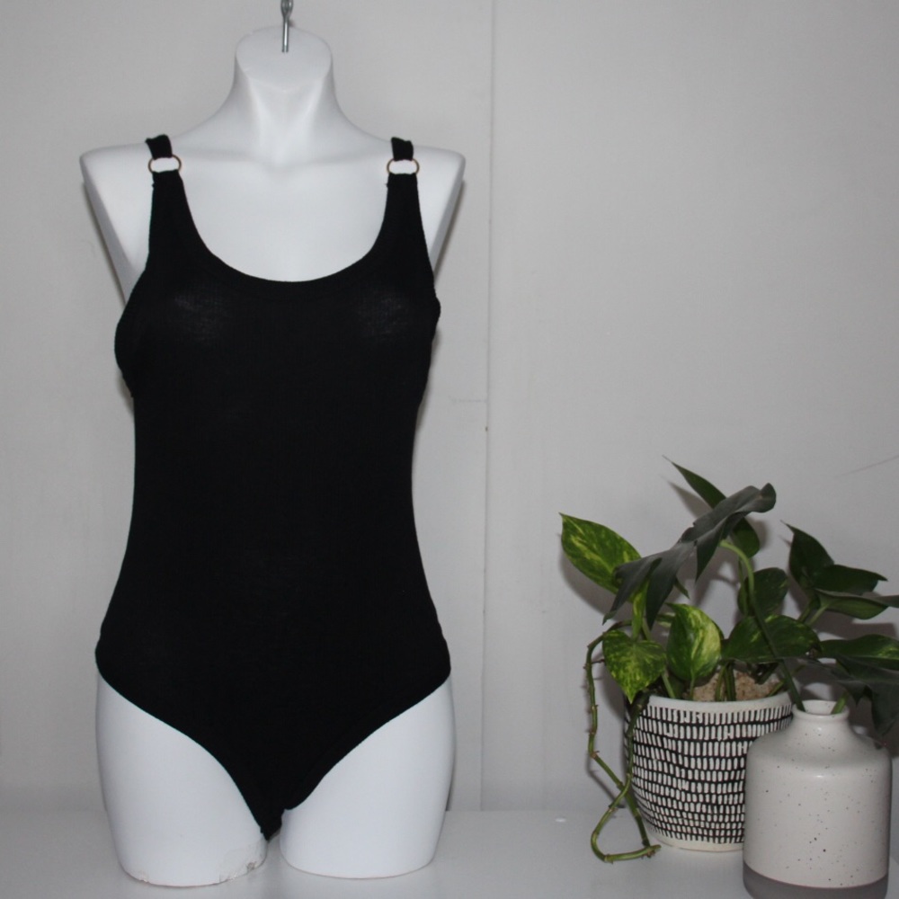 NWT Free People bodysuit thong small silver ring